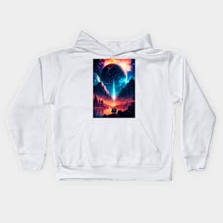 Magic in Chaos: Universe's Landscape Kids Hoodie